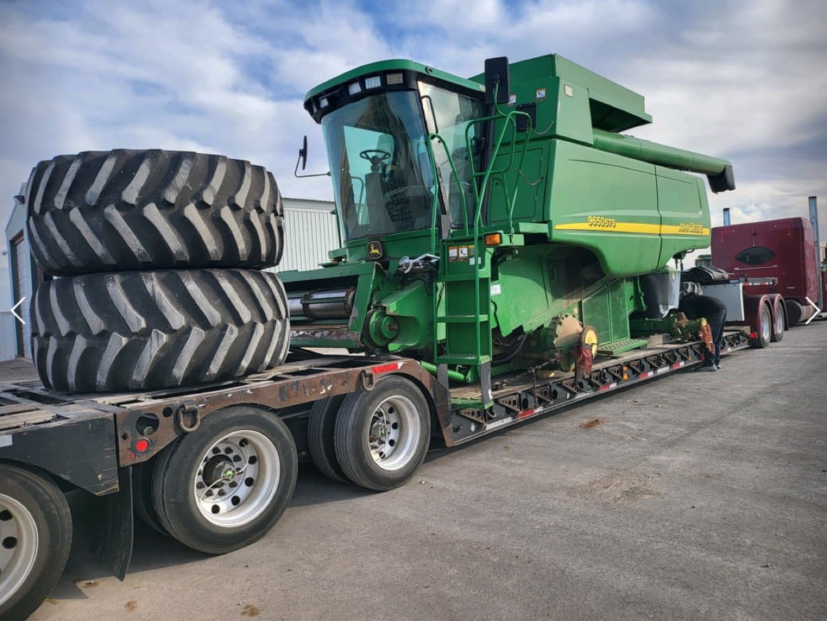 John Deere 9650 STS — Oversized to Kazakhstan — 40ft Flat Rack to Aktau, Kazakhstan